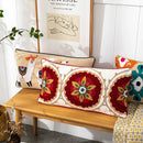 Axyaa Bohemian Embroidered Cushion Covers for Home Decoration