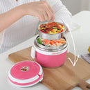 Axyaa Double Wall Stainless Steel Vacuum Thermal Lunch Box - Leakproof Food Container
