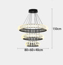 Axyaa Modern Home Decor LED Pendant Chandeliers for Living and Dining Room