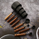 Axyaa Stainless Steel Measuring Cups Spoons Set - Baking Coffee Bartending Accessories