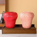 Axyaa Cartoon Strawberry Vase Flowerpot Girl Kids Room Decor Ceramic Home Accessories