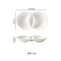 Axyaa Stone Pattern Ceramic Seasoning Dish Set