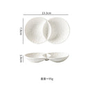 Axyaa Stone Pattern Ceramic Seasoning Dish Set
