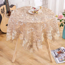Axyaa Lace Table Cover: Embroidered Luxury Dining Tablecloth for Home Decor & Wedding