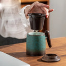 Axyaa Ceramic Tea Cup with Filter - Elegant Drinkware Gift