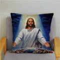 Axyaa Jesus Christ Soft Plush Cushion Cover 45*45 Throw Pillow Case Home Decor