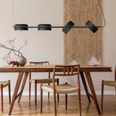 Axyaa Black Pendant Lights for Dining Room Bar Rotatable LED Chandelier