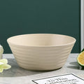 Axyaa Wheat Straw Soup Bowl Plastic Tableware, Microwavable Dinner Plate, Kitchen Utensils