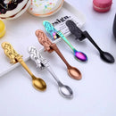 Axyaa Titanium Love Spoon: Creative 304 Stainless Steel Coffee Spoon for Mug