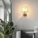 Axya Shell Glass LED Wall Lamp for Home Decor and Bedroom Lighting