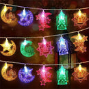 Axyaa Moon Star Castle Light Battery-Powered Eid Mubarak Decoration