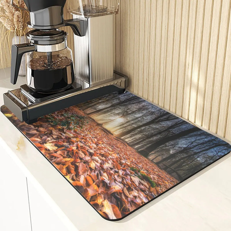 Axyaa Fujiyama Sakura Coasters Mats & Placemats: Plant Style Kitchen Table Mat
