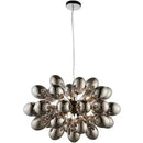 Axyaa Grey Glass Bubble Chandelier Pendant Light