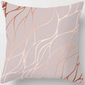 Axyaa Gold Geometric Flow Elements Pillow Case Cover Home Decor Accessories