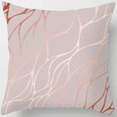 Axyaa Gold Geometric Flow Elements Pillow Case Cover Home Decor Accessories