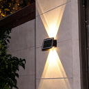 Axyaa Solar Wall Lamp - Outdoor Waterproof Up/Down Lighting for Garden, Porch, Balcony