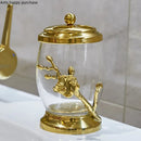 Axya Pure Copper Bathroom Set with Mirror Tray & Toothbrush Holder