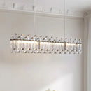 Axyaa Crystal LED Ring Chandelier: Modern Dimmable Ceiling Light for Living Room Décor