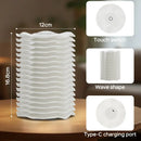 Axyaa RGB Wave Shape Mood Desk Lamp: Touch/Remote Control Dimming for Bedroom & Living Room