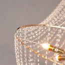 Axyaa Gold Crystal Round Chandelier with E14 Holder Lighting