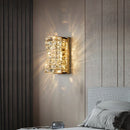 Axyaa Luxury Crystal Wall Lamp for Bedroom Living Room and Bedside