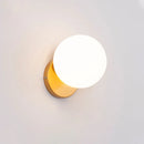 Axyaa Modern Glass Wall Lamp Gold Finish Up Down LED Light