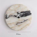 Axyaa Round Natural Stone Wall Lamp | Modern Living Room & Bedroom Lighting Fixtures