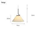 Axyaa Cream LED Chandelier Pendant Light for Living Room Bedroom Restaurant
