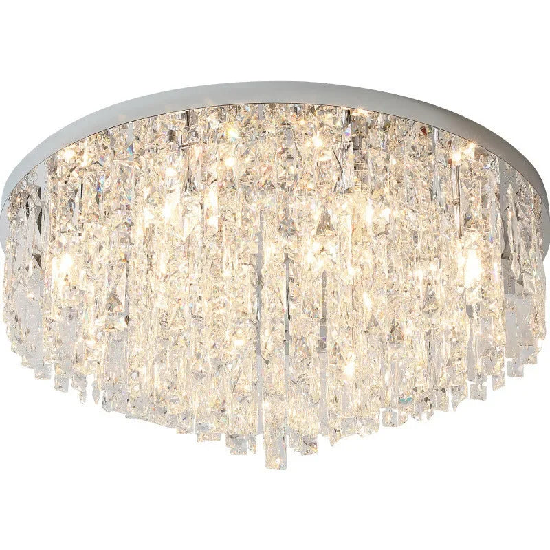 Axyaa E14 Crystal Ceiling Lamp Gold/Chrome Luxury Kitchen Island Lighting