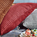 Axyaa Striped Corduroy Cushion Covers: Soft Home Decor for Sofa, Living Room