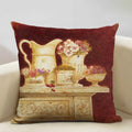 Axyaa Vintage Flower Cushion Cover 45x45cm Square Pillow Case Nostalgic Design
