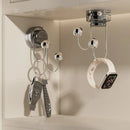 Axyaa Rotating Door Rear Coat Hook - Multi-functional Suction Cup Wall Hanger