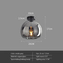 Axyaa Nordic Retro Glass Ceiling Lamp LED Pendant Chandelier for Luxe Home Decor