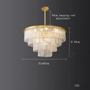Axyaa Crystal Chandelier Ceiling Lamp for Modern Dining Room Decor