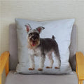 Axyaa Cute Schnauzer Print Pillowcase Cover