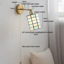 Axyaa Blue and White Glass LED Wall Light for Children's Room and Stairs