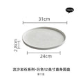Axyaa Black & White Ceramic Tableware Set - Plates, Bowls, Japanese Luxury Dining Collection
