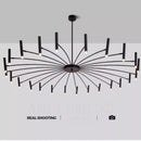 Axyaa Modern Sputnik Chandelier with G9 Bulbs - Large Cast Iron Dimmable Light