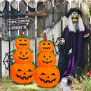 Axyaa Glowing Pumpkin Inflatable Set for Halloween Home Outdoor Decor