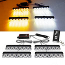 Axyaa Car LED Grid Strobe Light with Remote Control for Emergency Warning Beacons