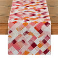 Axyaa Watercolor Plaid Table Runner Dining & Coffee Table Decor