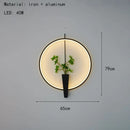 Axyaa Aluminium Ring Wall Lamp 3000K White Black Sconce for Home Deco