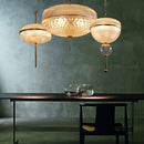 Axyaa Retro Glass Cans Pendant Lights modern kitchen hanging lamp for home decor.