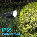 Axyaa Solar Lawn Lights: Adjustable Brightness in Warm/White for Landscape and Garden