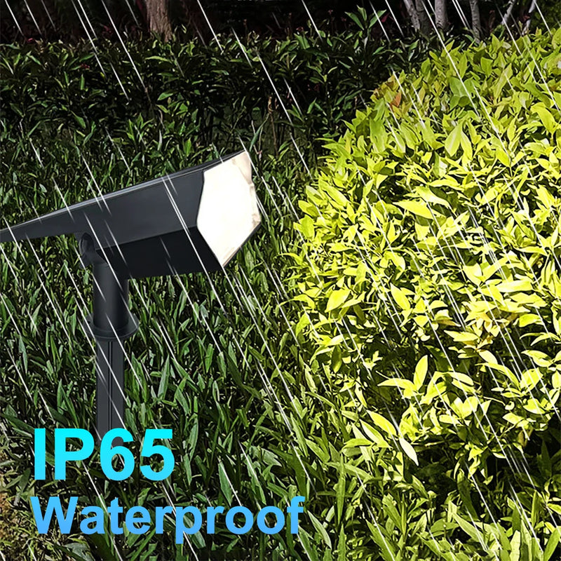 Axyaa Solar Lawn Lights: Adjustable Brightness in Warm/White for Landscape and Garden