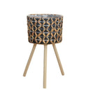 Axyaa Woven Gourd Grass Flower Pot for Balcony Planting