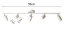 Axyaa Multihead LED Ceiling Light: Rotatable Spotlight for Various Spaces