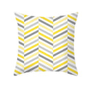 Yellow Gray Geometric Print Pillow Cover 45*45cm for Axyaa - Home Decor Essential