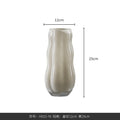 Axyaa Wavy Glass Vase - Home Decor Flower Arrangement Hydroponics Terrarium