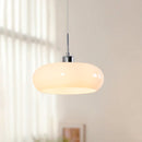 Axyaa Modern Glass Chandelier Lights - Orange White - Dimmable Bedroom Study Hanging Lamp
